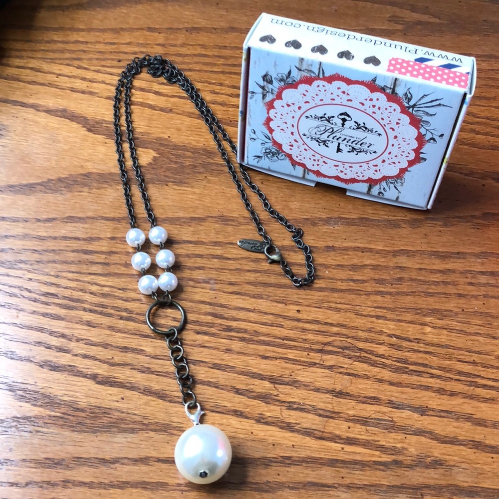 SOLD!! NIB Plunder Necklace with pearl charm
